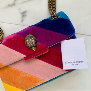 NEW Kurt Geiger London Velvet Mini Kensington